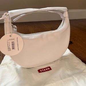 Staud Mini Sasha Crossbody Bag in Fresh White